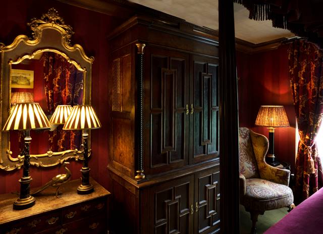 prestonfield luxury hotel room interior