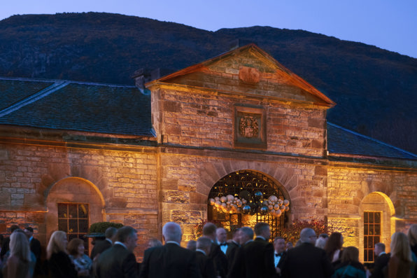 Stables Evening Event drinks reception on the lawn