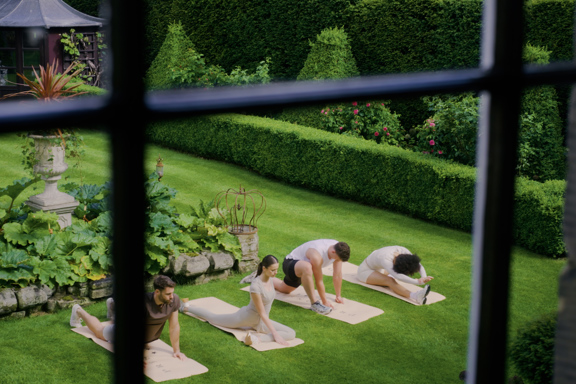 Yoga on the lawns