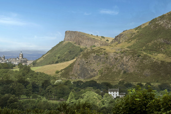 Summer view of Prestonfield and Edinburgh