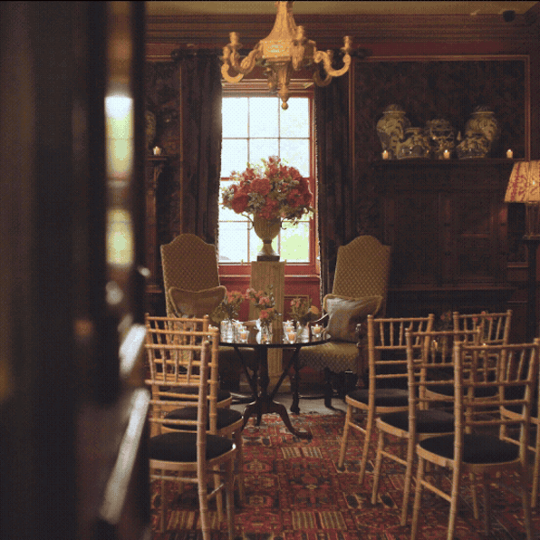 Wedding Ceremony in The Leather Room