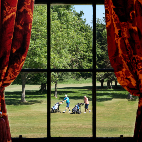 Golfers at Prestonfield Golf Course