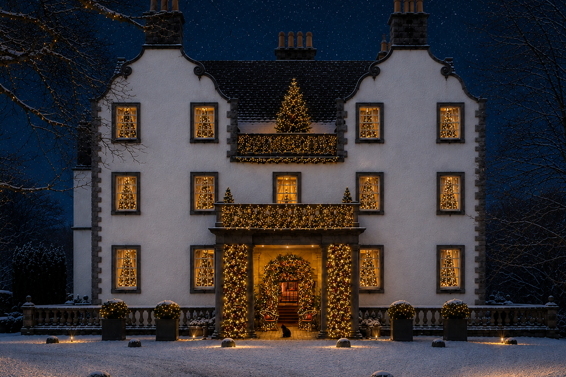 Prestonfield House at Christmas