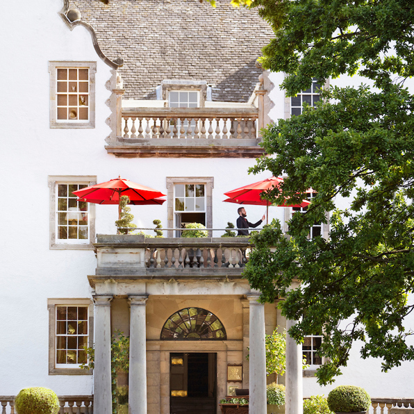 Prestonfield House Summer Balcony